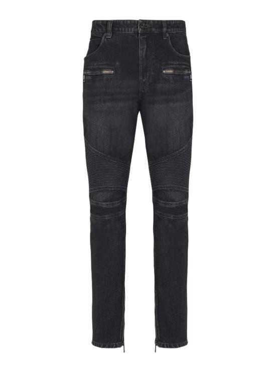BALMAIN Men Denim Pants GH1MI105DG13 0PC Black