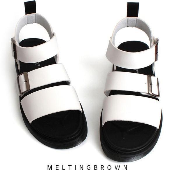 メンズサンダル メンズサンダル メンズレザーサンダル カジュアルサンダル SS25