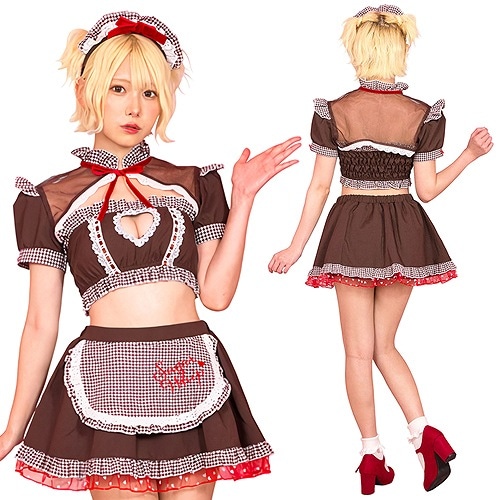 SugarWhip チョコレートメイド　　[バレンタイン メイド コスプレ レディース 大人 女性用 セクシー キュート]【A-2180_903437】