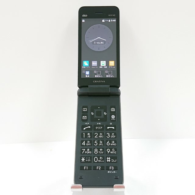 GRATINA KYF42 au ブラック 送料無料 本体 c10605 【中古】