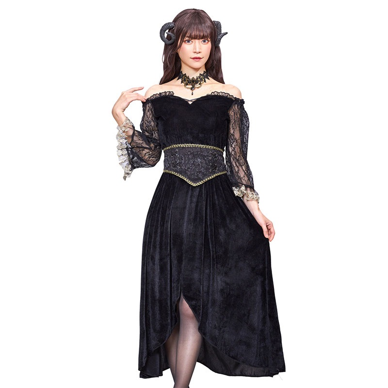 コスプレ 悪魔 ファンタジックヴィラン デモン レディース フリーサイズ ブラック[fantasticvillain-devil]