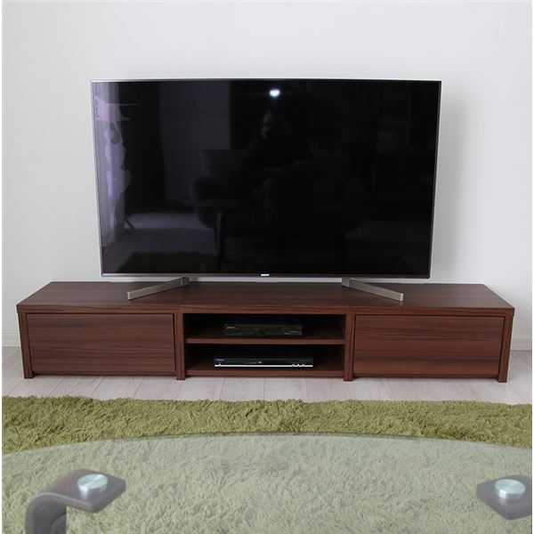 タップ収納付き テレビ台/テレビボード (幅147cm ブラウン) 背面タップ収納付き 日本製 組立品 27,422円
