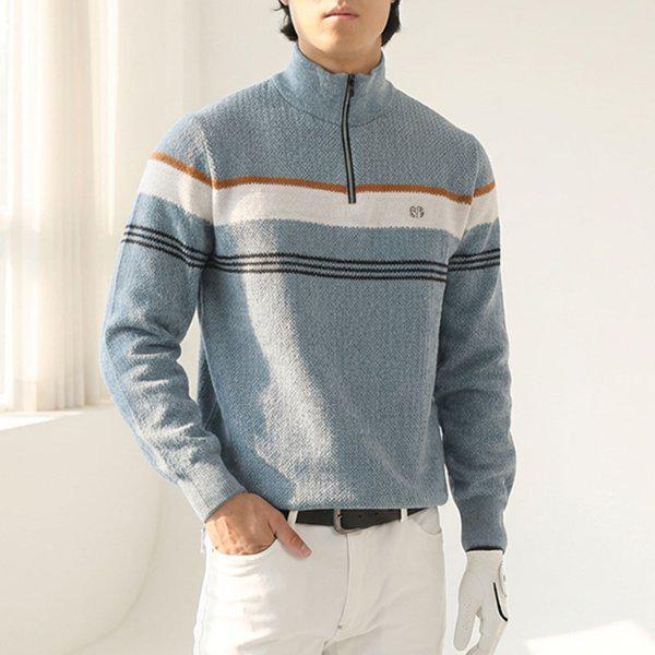 メンズウィンターウール起毛セミジップアップ DW280 ニットセミジップアップ