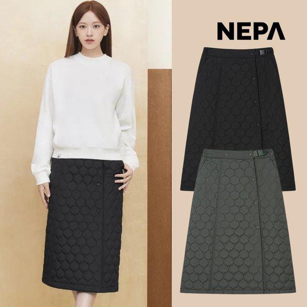 女性用サーモパフパッド入りスカートキルティングスカートラップスカート7L81865