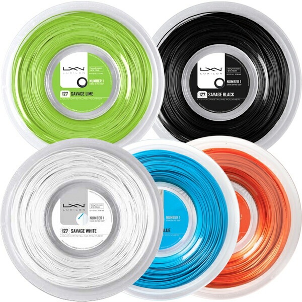 ルキシロン サベージ(1.27mm) 200Mロール 硬式テニスガット ポリエステルガットLuxilon 200ｍ roll strings