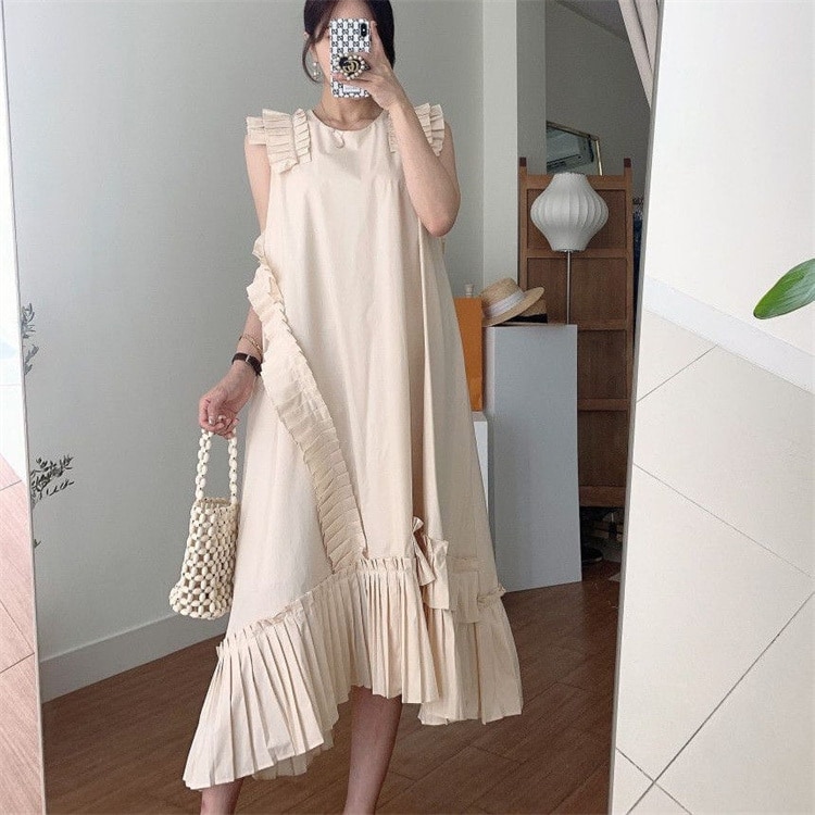 いつも売り切れてしまうタイプ 早い者勝ち イレギュラー プリーツ デザインセンス ロングスカート