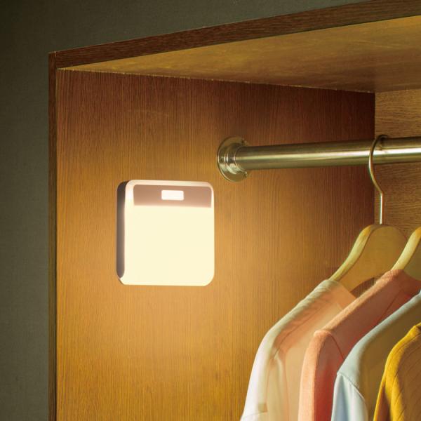 センサーライト 2個セット LED照明 人感センサー ワイヤレス 防犯 廊下 階段 玄関 クローゼット 押し入れ ガレージ 車庫 自立 置き型 ライト