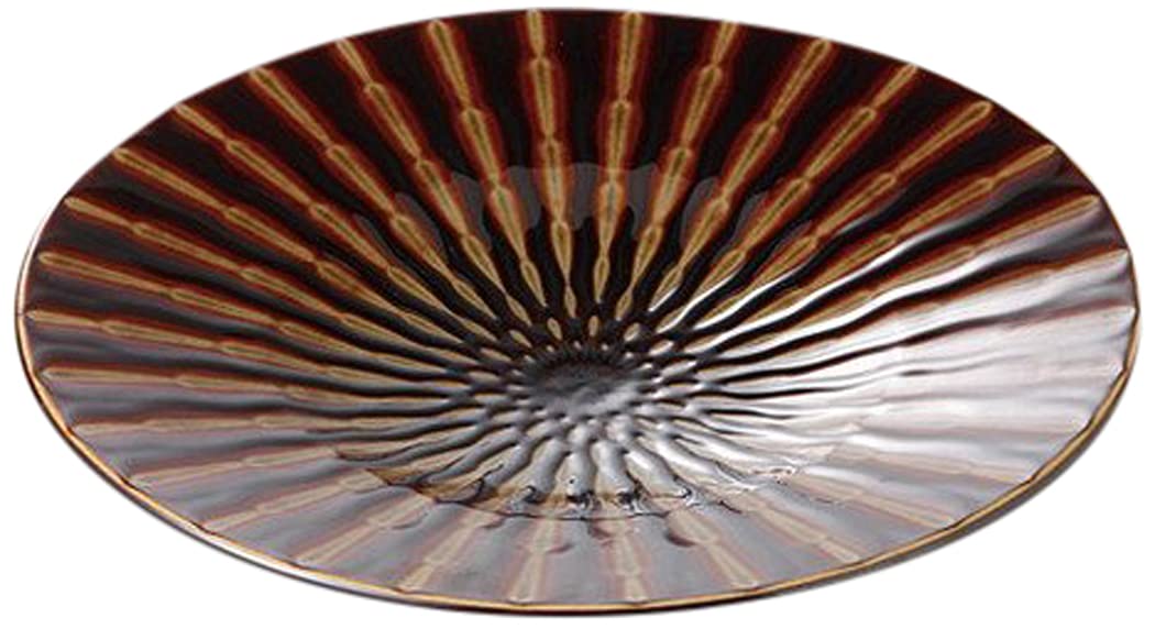 10個セットフオーカス アメ 輪二重9.5皿 [ 30 x 4.3cm 1000g ] 【 盛込皿 】 【 料亭 旅館 和食器 飲食店 業務用 】