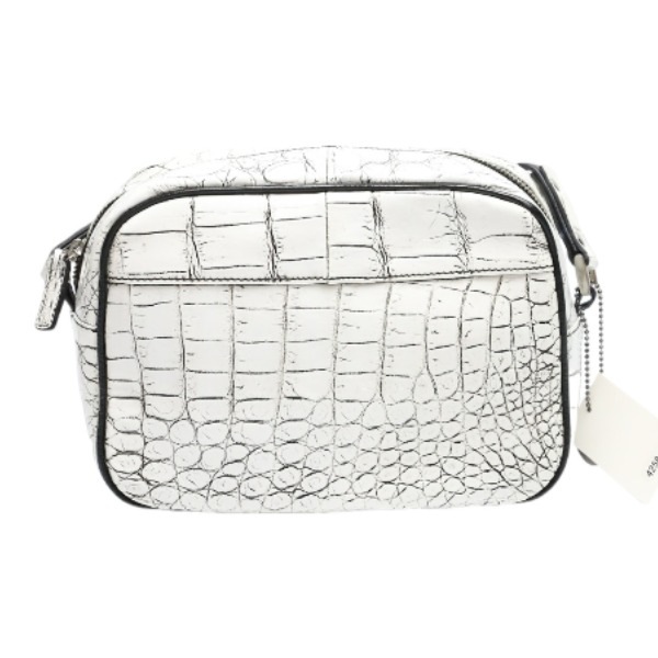 クロコダイル4258 斜めがけ 日本製 JRA ホワイト