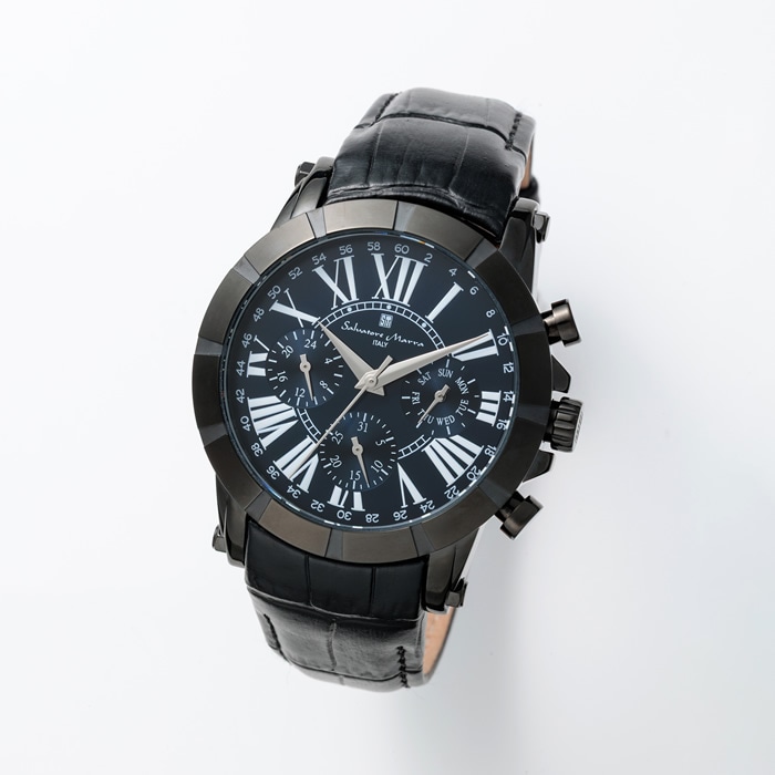 メンズ腕時計 クロノグラフウォッチ SM25101-BKNV