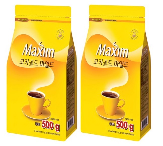 モカゴールドマイルド豆コーヒー500g1個入り2個