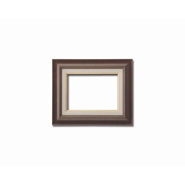 [油額]油絵額/キャンバス額/木製油絵額/茶色油絵額 F3号（273x220mm）「ブラウン」