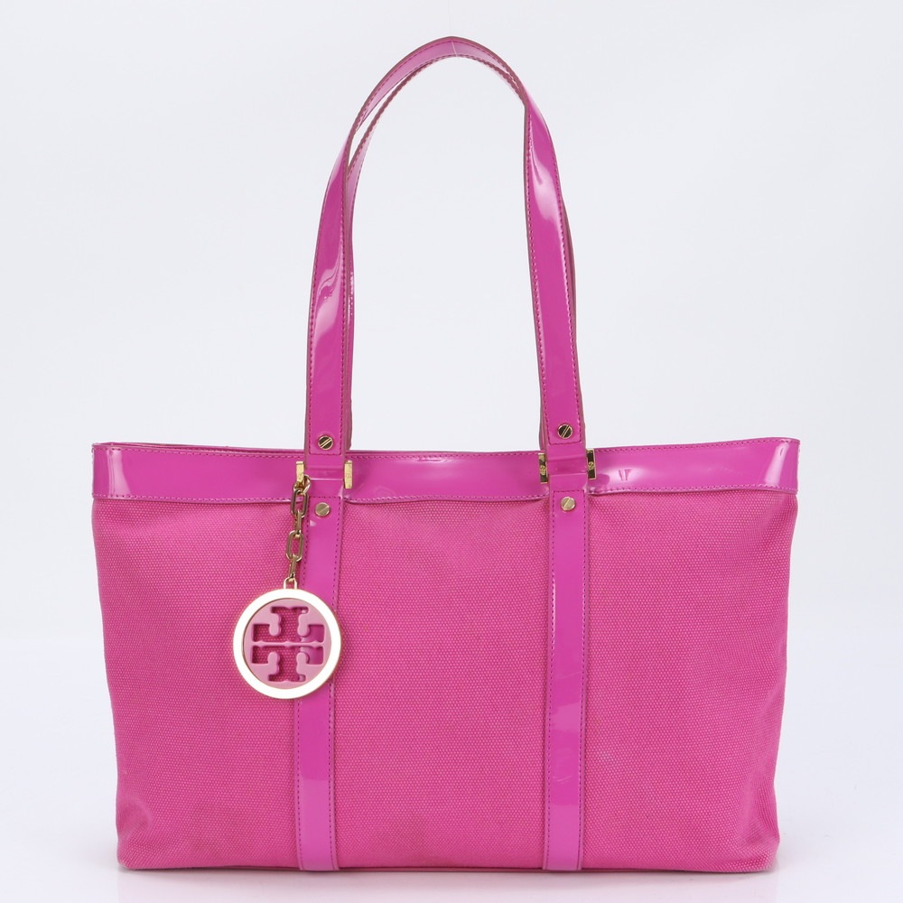 美品 トート バッグ 肩掛け ショルダー ハンド ピンク A4 レディース MRE BI13-10 中古