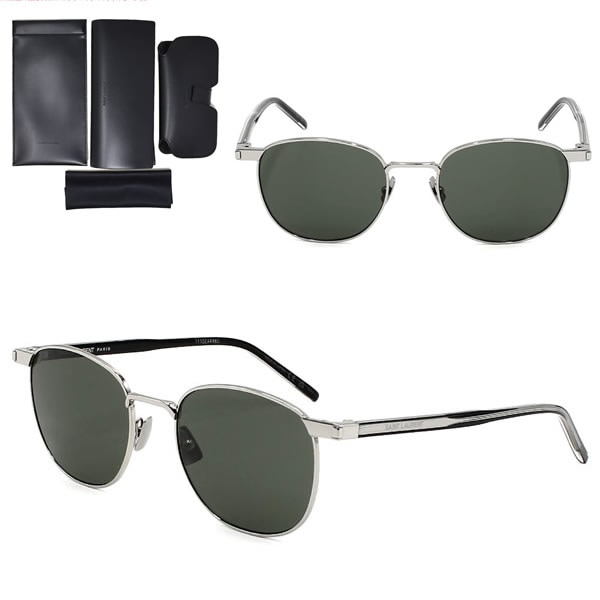 サングラス SL 747-002 サングラス シルバー グレー ノーズパット メンズ レディース ユニセックス SL747-002