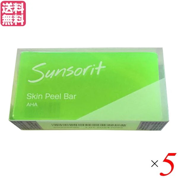 サンソリット スキンピールバー AHA 135g 3個セット 洗顔 洗顔料 洗顔石鹸