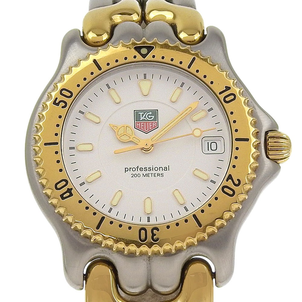 プロフェッショナル WG1122-KO 腕時計 ステンレススチール シルバー クオーツ アナログ表示 メンズ 白文字盤 中古品