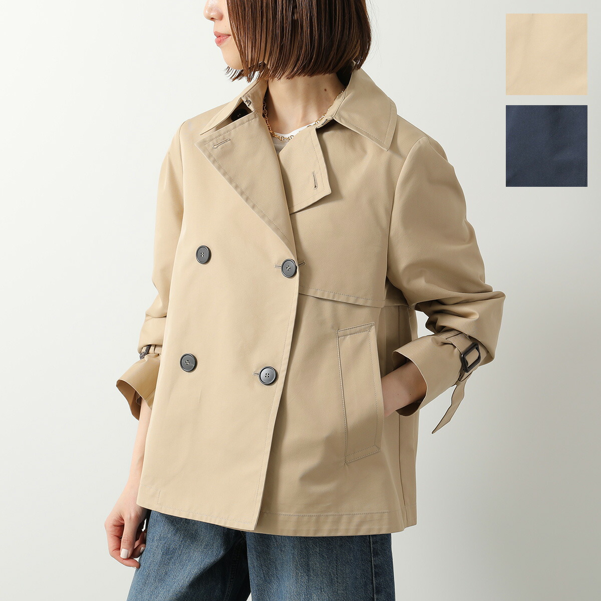 WEEKEND MAX MARA ウィークエンド マックスマーラ トレンチコート BIGLIA レディース ギャバジン ショート丈 撥水加工 カラー3色