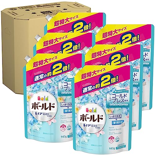 ボールド 洗濯洗剤 液体 フレッシュフラワーサボン 詰め替え 945g6[ケース販売]