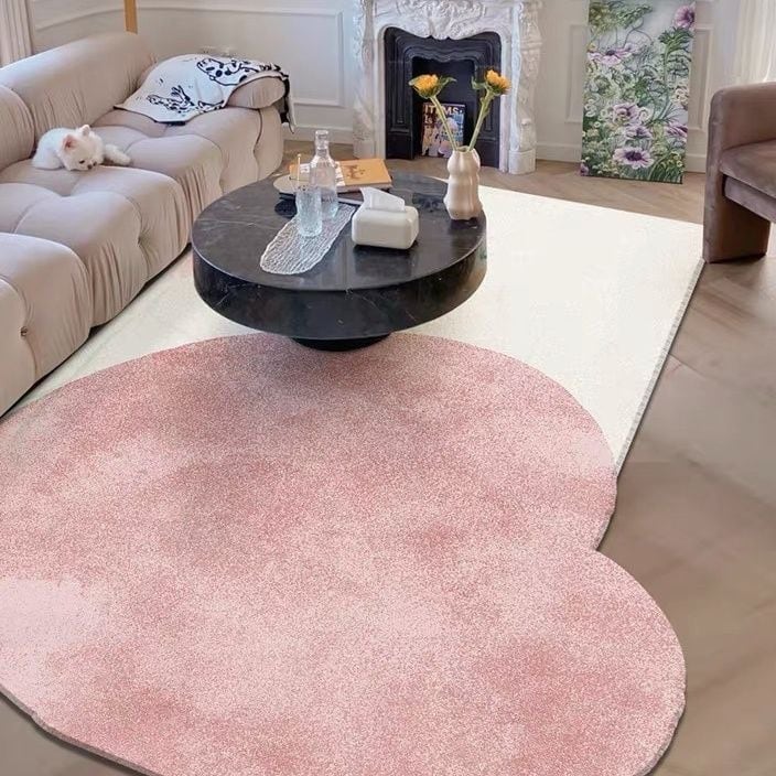 ラグマット ハート形 カシミヤ調 230cm x 160cm おしゃれ かわいい インテリア 北欧 カーペット 絨毯 じゅうたん マット ラグ 滑り止め 15,170円