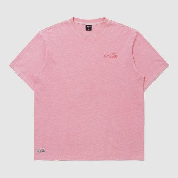 半袖Tシャツ PQA UQ121CRS11-PNK ウェイファインダー ガーメントダイイング レタリング 半袖Tシャツ PINK