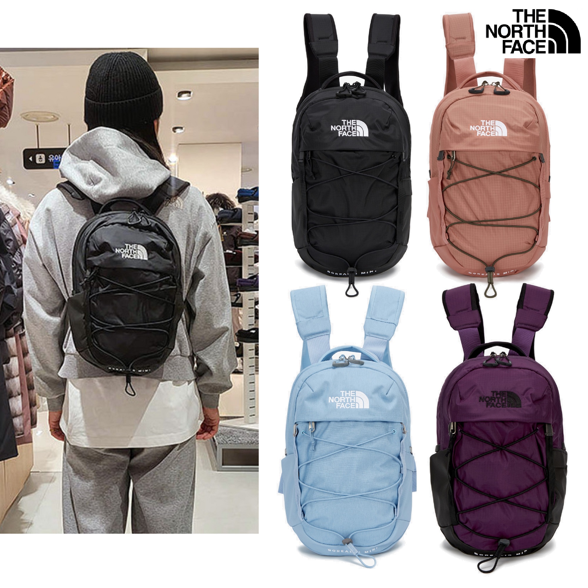 BOREALIS MINI BACKPACK 4色 デイリー 新学期 新商品 韓国人気 日常用 旅行用 男女共用 カップルアイテム 韓国人気 贈り物 カップル 新学期