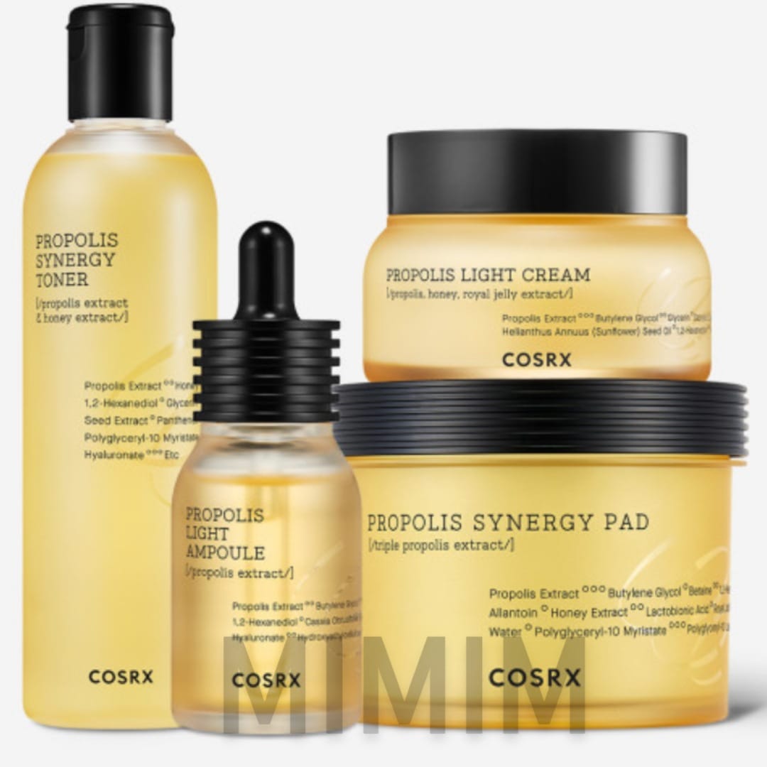 フルフィットプロポリスパッド+トナー+アンプル+クリーム蜂蜜光肌4種（パッド70枚+トナー280ml+アンプル30ml+クリーム65ml）