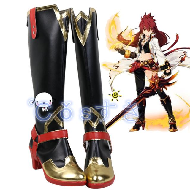 【即納 激安販売】ブレイジングハート The Blazing heart コスプレシューズ ブーツ 新品 Cosplay アニメ コスチューム