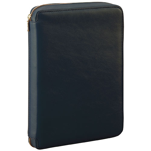 ダヴィンチ システム手帳 スタンダード (A5) 25mm ラウンドファスナー ブラック