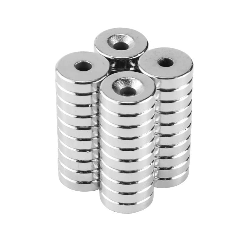 5 100 個 15x4-4 強力希土類磁石 15*4 ミリメートル穴 4 ミリメートル 15x4-4mm 丸皿ネオジム磁気磁石 15*4-4(100PCS)