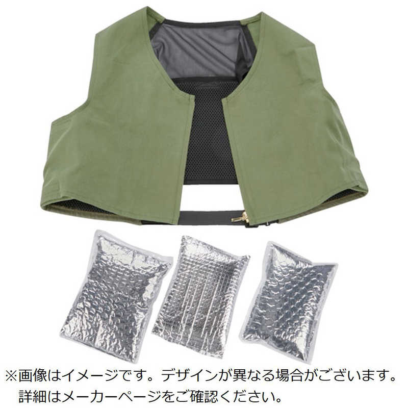 トラスコ中山　アイシングベスト前面コットンタイプ　長時間保冷剤3個セット 　WICEVLSET