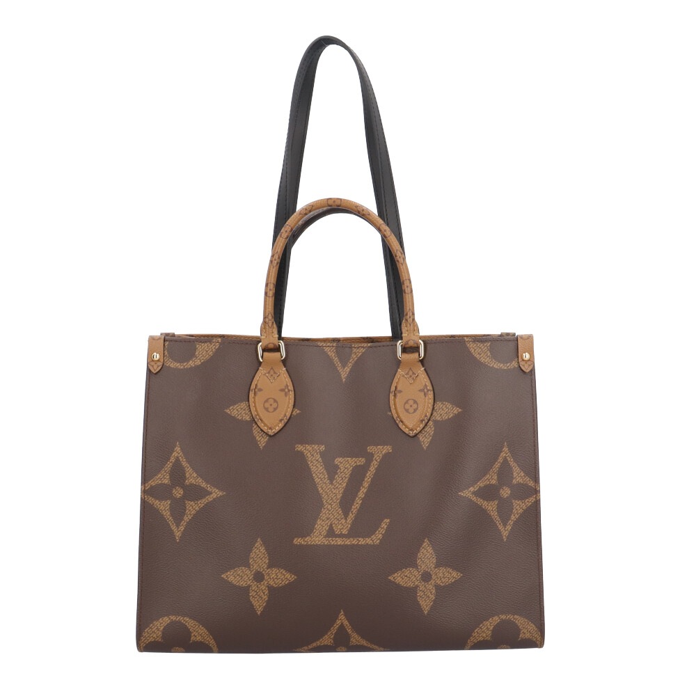ルイヴィトン オンザゴーMM モノグラムジャイアント ショルダーバッグ モノグラムキャンバス M45321 ブラウン LOUIS VUITTON 中古 美品