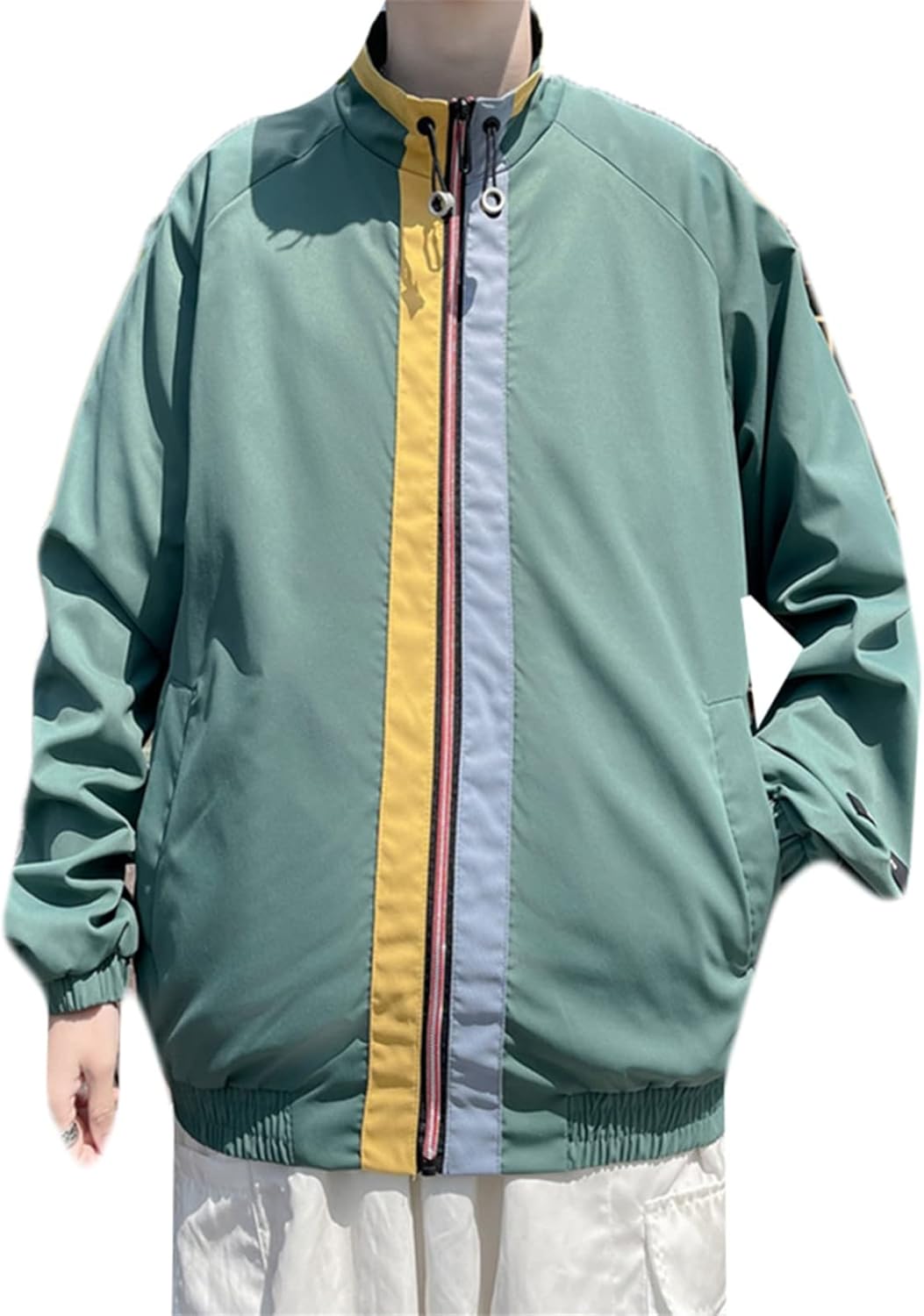 ジャケット メンズ 立ち襟 春秋 ブルゾン ジャンパー スタジャン 薄手 長袖 アウター 軽量 カジュアル カーゴジャケット 山登り 釣る ストリート 防風防寒 アウトドア 男性用 上着