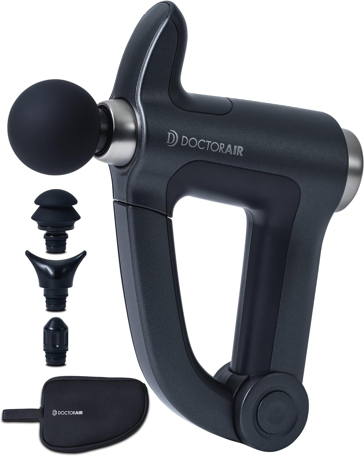 ドクター エア エクサガン ハンディPRO REG-07BK ブラック フェイスケア ボディケア 全身ケア 肩甲骨 背中 腰 持ち運び便利 コンパクト設計 ハンディマッサージャー