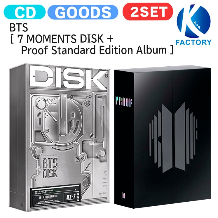 国内発送 [当店限定特典付] BTS [ 7 MOMENTS DISK + Proof Standard Edition Album ] 2種セット / 公式グッズ / 予約商品 7,876円