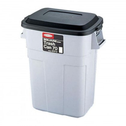 岩崎工業 スクエアシリーズ トラッシュカン(大型) 70型 L-945 KTL12