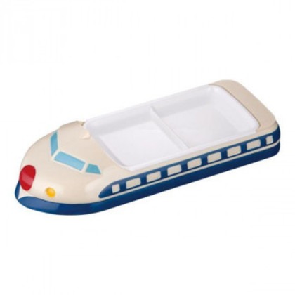 メラミンお子様ランチ皿 新幹線 ブルー RLV394A