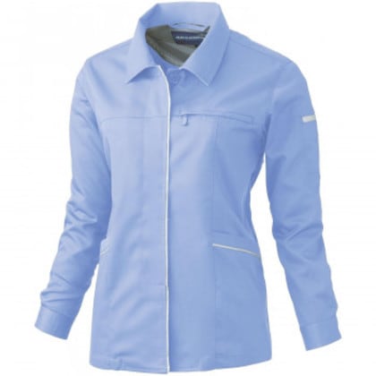 桑和 612 レディース長袖スモック 4Lサイズ パープルB(202) Absolute GEAR