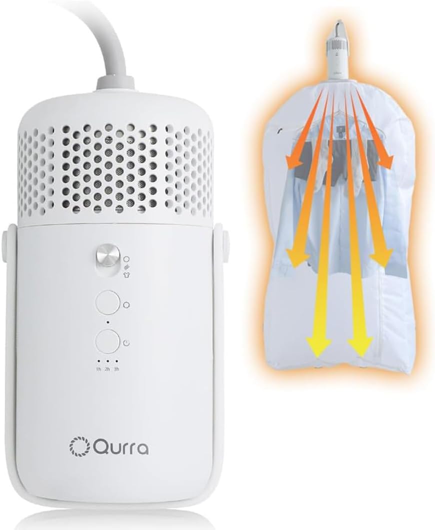 【最短40分で乾く】Qurra 衣類乾燥機 ぽけどらい トラベル 乾燥機 超小型 ポータブル衣類乾燥機 携帯型 コンパクト 室内干し 急速乾燥 オフタイマー ドライヤー 工事不要 生乾き防止 ホテル 6,461円