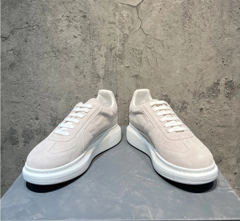 2025春夏【情侶限定xフアッション復古】ウルトラレザ-ワイドスニ-カ-男/女兼用ミニマルホワイ トトレンド靴」公式サイ卜限定発壳 15,246円