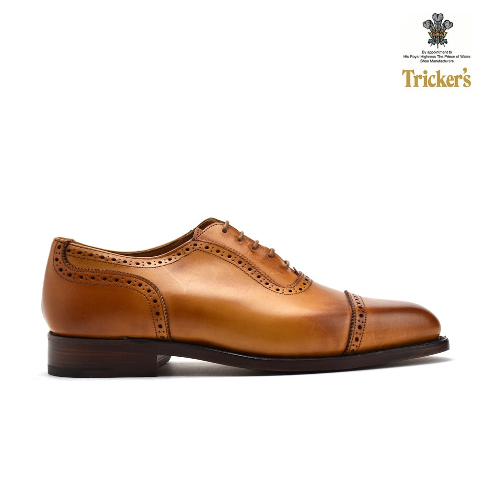 トリッカーズ ベルグレイブ メンズ クォーターブローグ ドレスシューズ ビジネスシューズ ブラウン TRICKER S 6143[6143-brown]