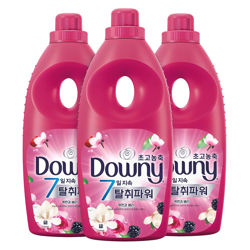 ダウニー7日持続消臭パワー超高濃縮繊維柔軟剤モクレンとベリー香本品1.05L3個 5,140円