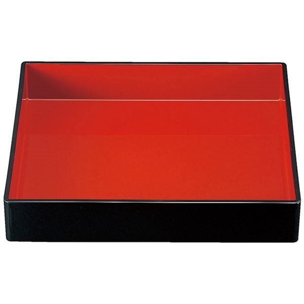 尺1長角番重/重箱 黒内朱 A 340mm305mm60mm 日本製 食洗機対応 和食 レストラン 店舗 お店