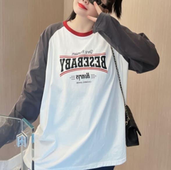 トップス デート Tシャツ カットソー 袖あり 長袖 かわいい 大人可愛い きれいめ シンプル カジュアル 大人 上品 おしゃれ お洒落 主役級 存在感 春 秋 10代 20代 30代 レディース