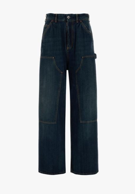 MAISON MARGIELA Women Straight Pants S29KA0390M30037 961 BLUE WASH