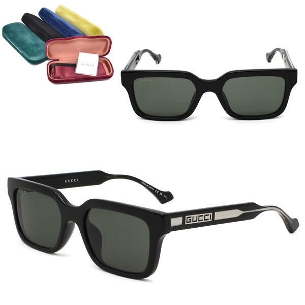 サングラス GG1732SK-001 サングラス EYEWEAR ブラック グレー アジアンフィット メンズ レディース ユニセックス