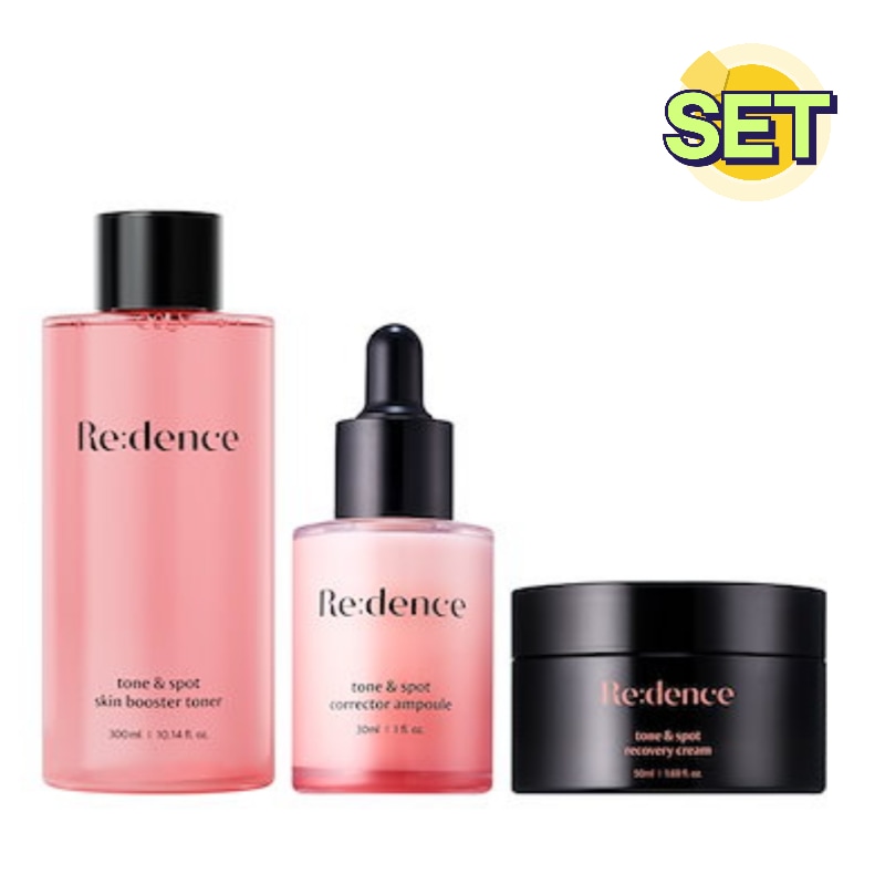 【正規品】リデンス トーン＆スポットラインセット（トナー+アンプル+クリームセット） / 化粧崩れにくい/化粧水/美容液/シミ/PDRN/くすみ/チェリー/鎮静/赤み