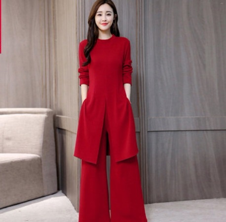 大人セットアップ トップス ボトムス セットアップ ワイドパンツ ロング丈 袖あり 長袖 Aライン 上下セット 2点セット 爽やか 大人スタイル 大人可愛い きれいめ 大人 上品 おしゃれ