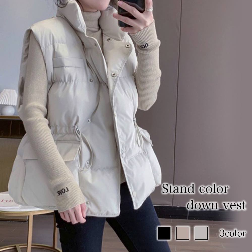 ダウンジャケット レディース スタンドカラーダウンベスト 丈 コート 40代 大きいサイズ おしゃれ 軽量 ハーフ ショート ブランド フード 人気 軽い 冬 春 きれいめ ショートコート ダウンコー