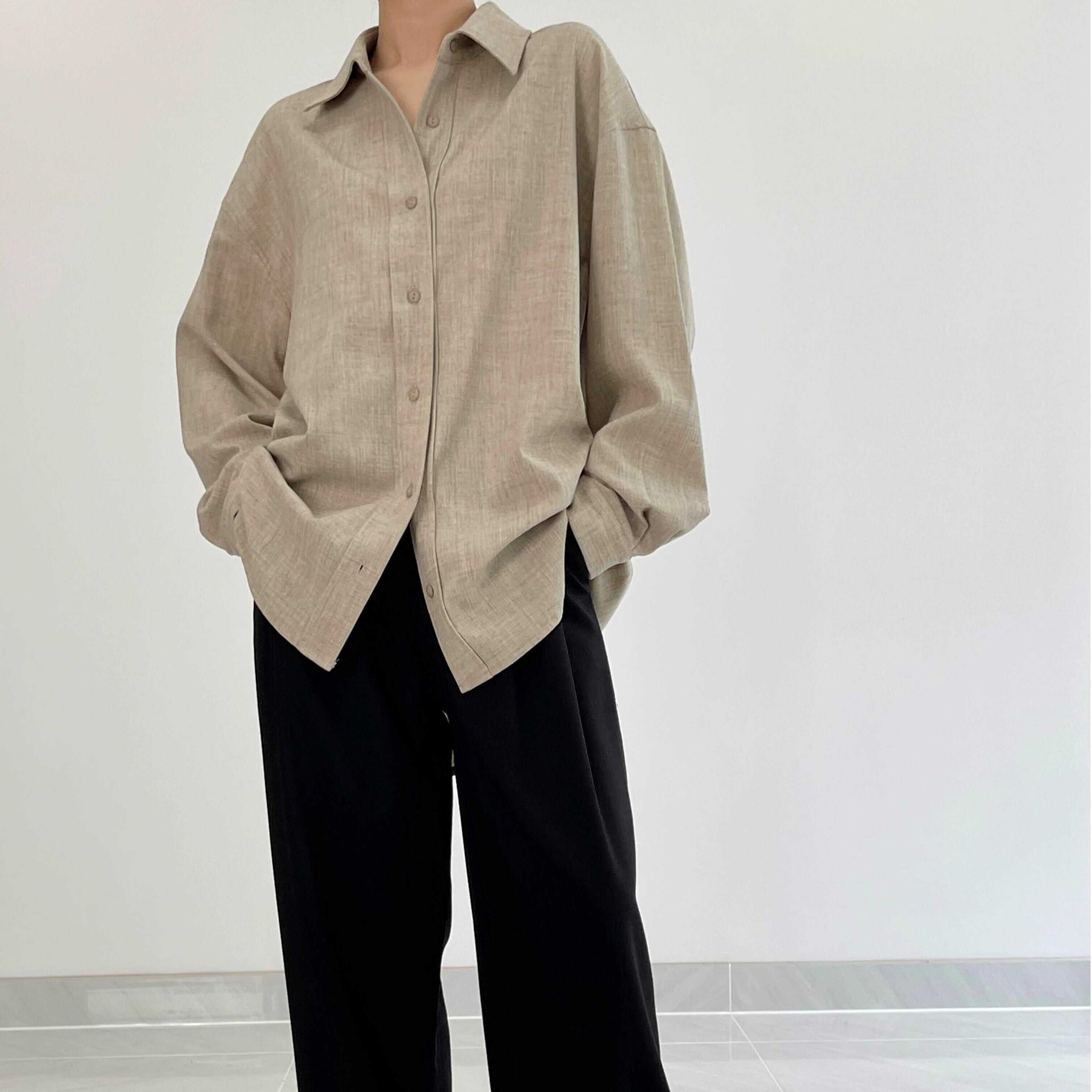 トップス 長袖 シャツ ブラウス 白シャツ ドロップショルダー ゆったり ルーズ フロントボタン 羽織 メンズライク マニッシュ 人気 おすすめ おしゃれ お洒落 激安 安い プチプラ wt
