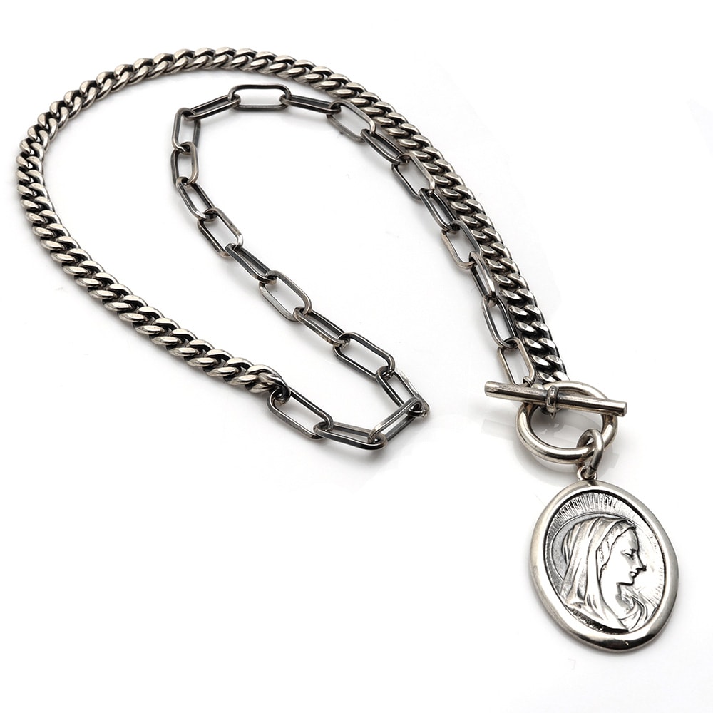 925 マリアコインチェーンネックレス [ns076]